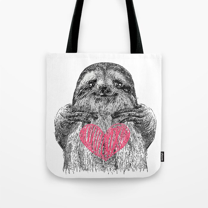 Love Sloth Tote Bag