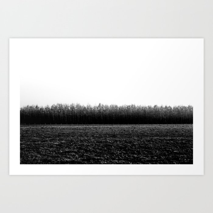 Black and white abstract landscape photography - Framed Print Art  Art Print