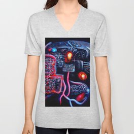Positronic Brain V Neck T Shirt