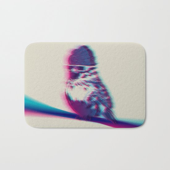Bird Hair Day Bath Mat