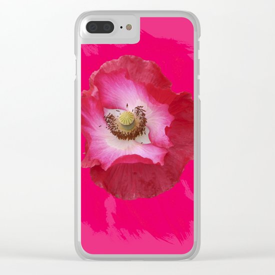 Waltz - hot Pink Clear iPhone Case