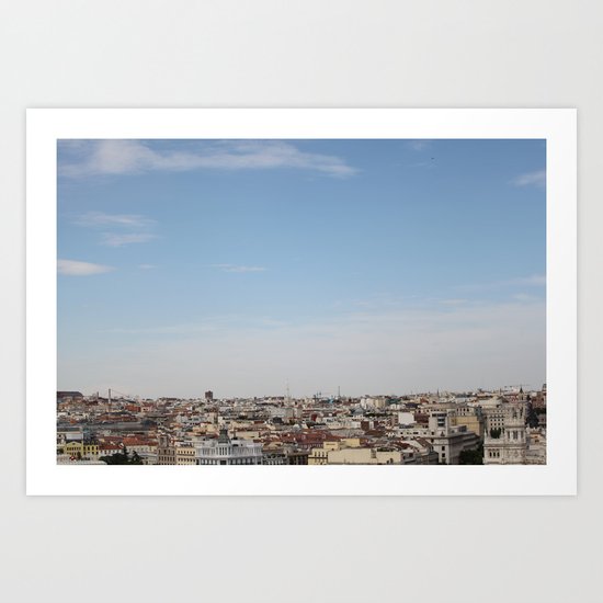 madrid skyline Art Print