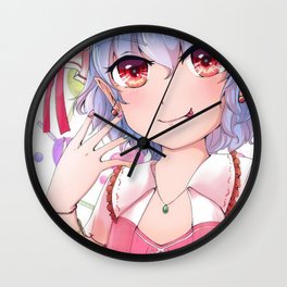 Remilia Scarlet Wall Clock | Painting, Drawing, Anime, Hu Tao, Weeb, Genshin Impact, Anime Girl, Cute, Lewd, Kawaii 