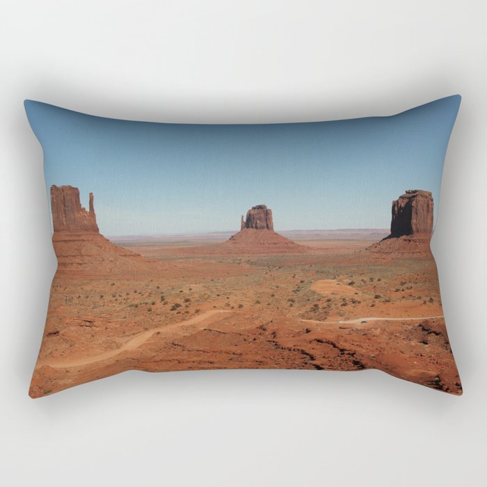 Monument Valley Landscape Rectangular Pillow