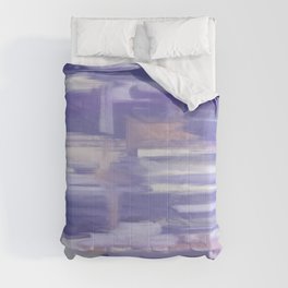 Very Peri Oil Abstract Comforter