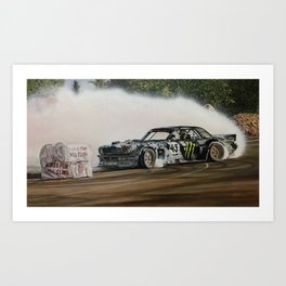 Ken Block Hoonicorn Drift Car Art Print