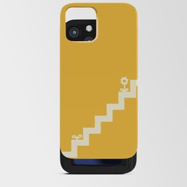 Simple minimal stairs with flower and sprout 6 iPhone Card Case