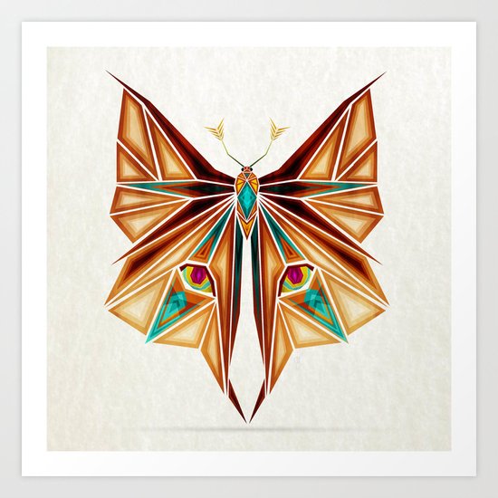 fox or butterfly? Art Print