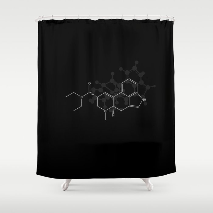 LSD Molecule Shower Curtain