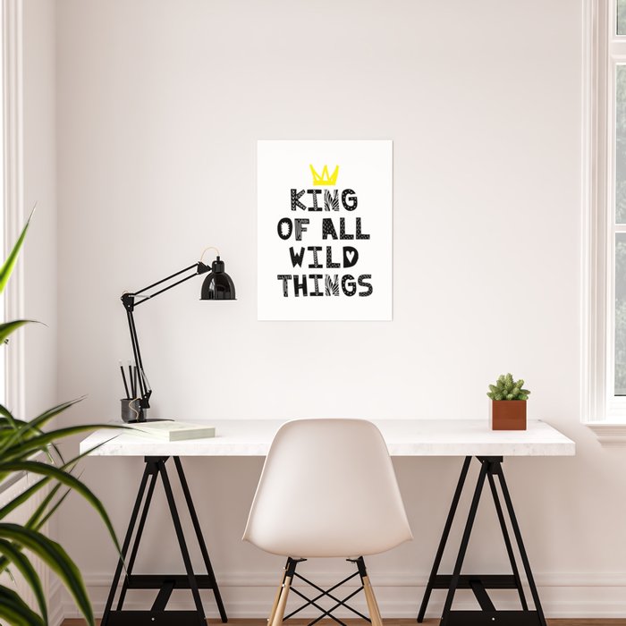 Printable Art King Of All Wild Things Nursery Decor Kids Gift