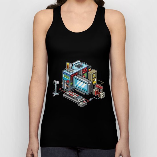 8bit computer Unisex Tank Top