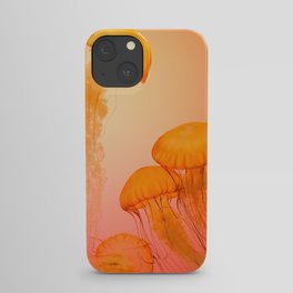 orange jelly fish at Shedd aquarium, Chicago, USA iPhone Case