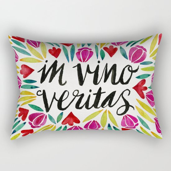 In Vino Veritas Rectangular Pillow