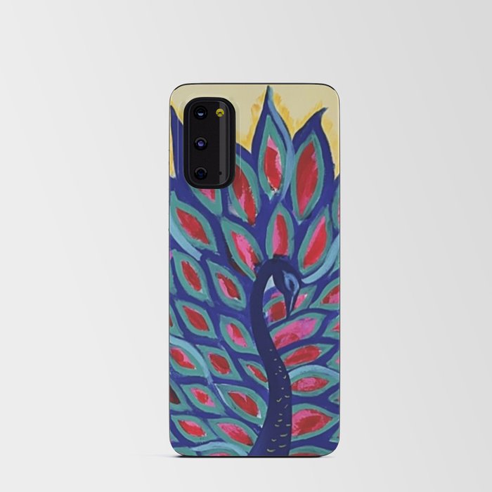 colorful peacock Android Card Case