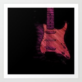 Ambient Guitar 3 Art Print