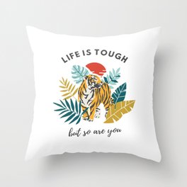 Vintage Tiger, Chinese New Year Of Tiger 2022, Born Year Of The Tiger Throw Pillow