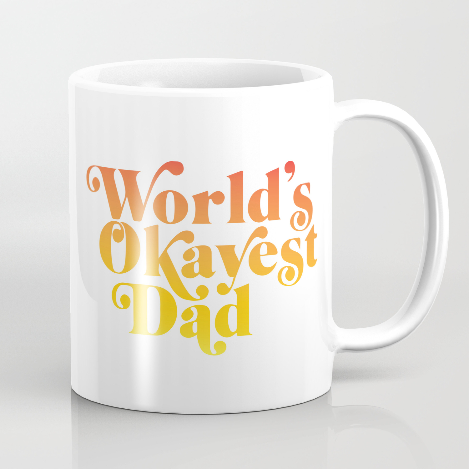world's okayest dad mug
