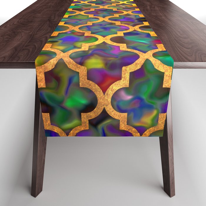 Moroccan Arabic pattern Table Runner