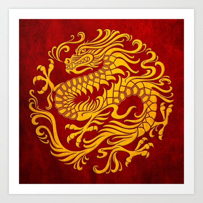 chinese dragon circle