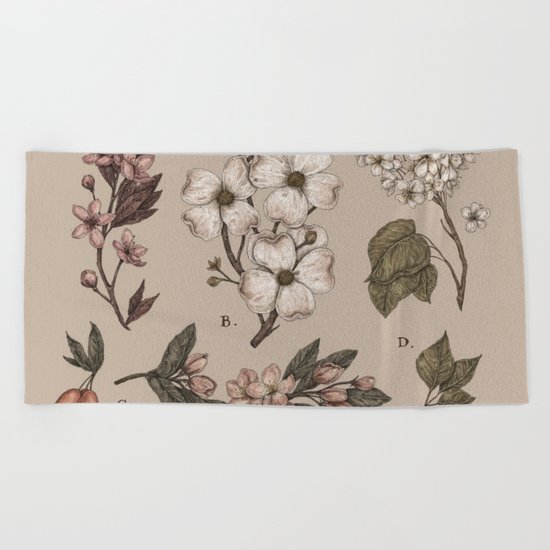 Flowering Spring Trees Beach Towel