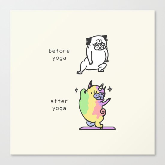 AFTER YOGA Canvas Print