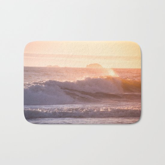 Ocean sunset Bath Mat