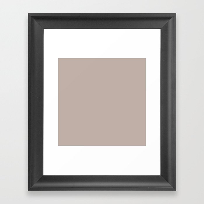 Temperate Taupe  Framed Art Print