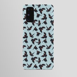 Red-Winged Blackbird Sky Blue Android Case
