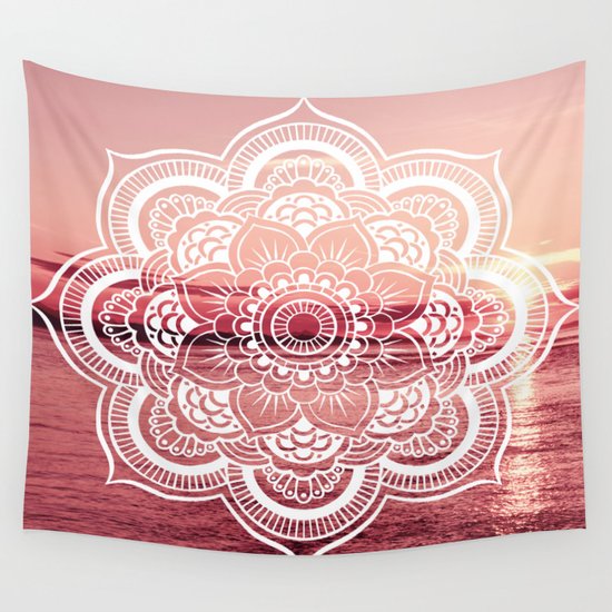 Pink Wall Tapestry mandala water : rose pink wall tapestrywhimsy romance & fun Pink Wall Tapestry mandala water : rose pink wall tapestrywhimsy romance & fun