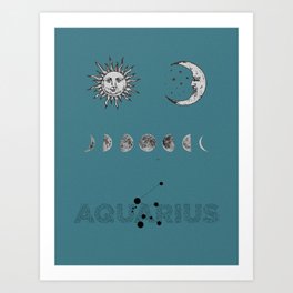 AQUARIUS Art Print