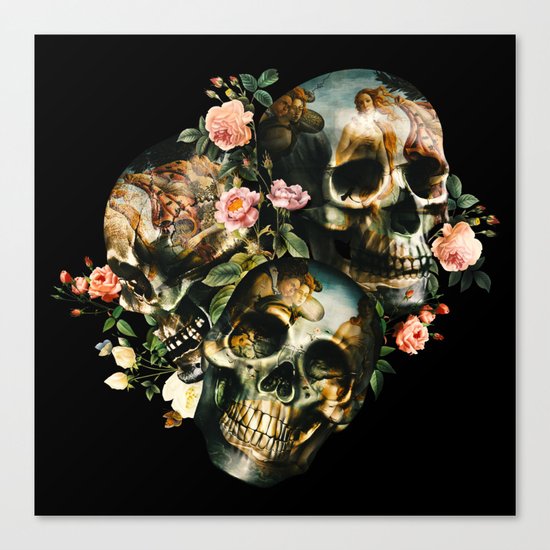 Skull & Venus Canvas Print