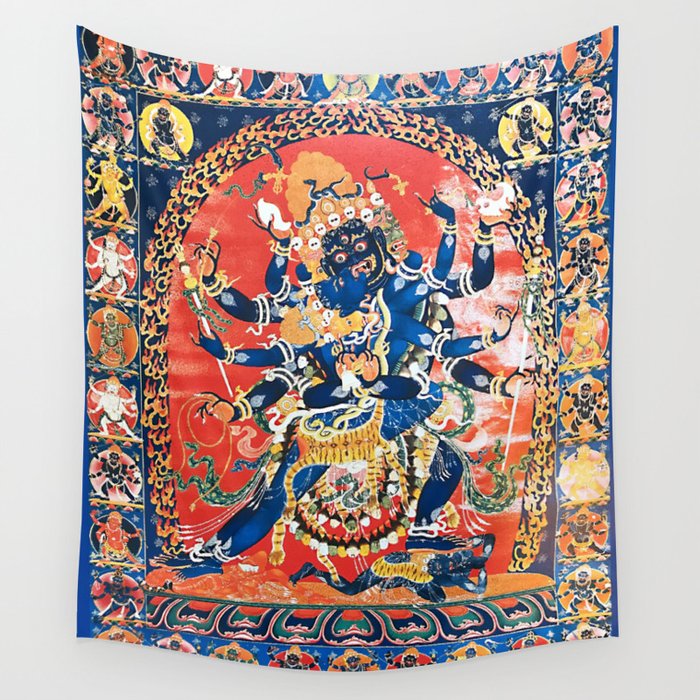 Tibetan Buddhist Humkara Abhidhana Tantra Wall Tapestry