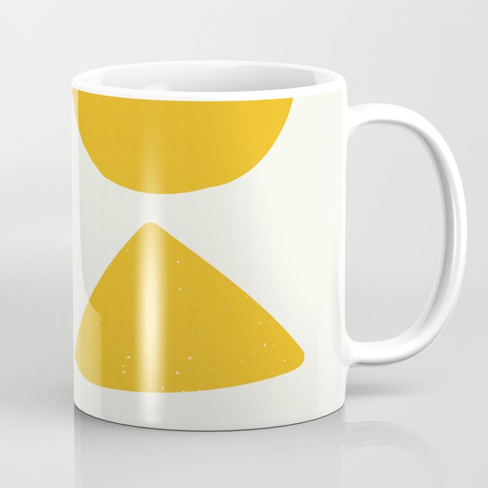 Mid century abstract in yellow Coffee Mug