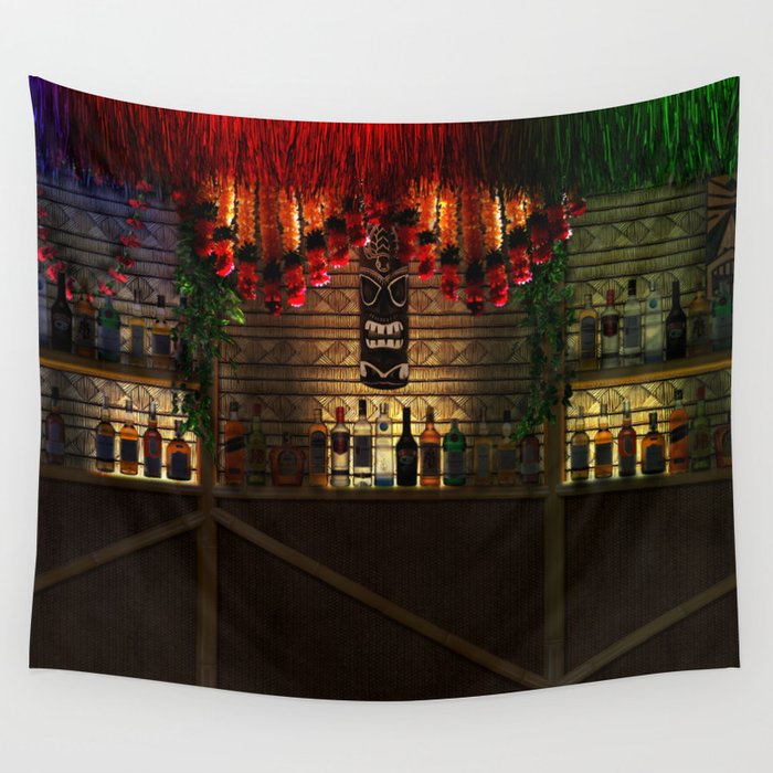 Tiki Bar Decor Wall Tapestry By Yvesrodier Society6