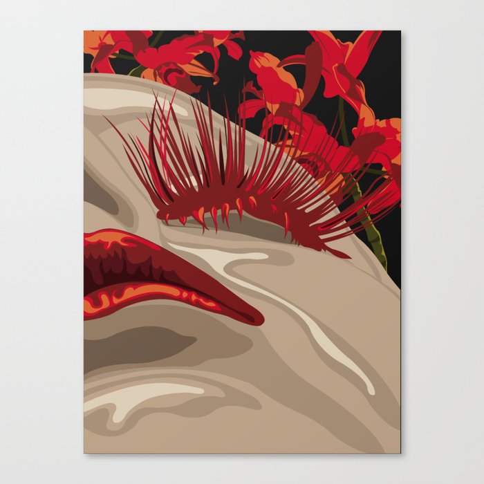 Eyecatcher II - red Canvas Print