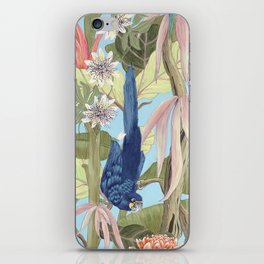 Palm Beach Paradise with parrots iPhone Skin