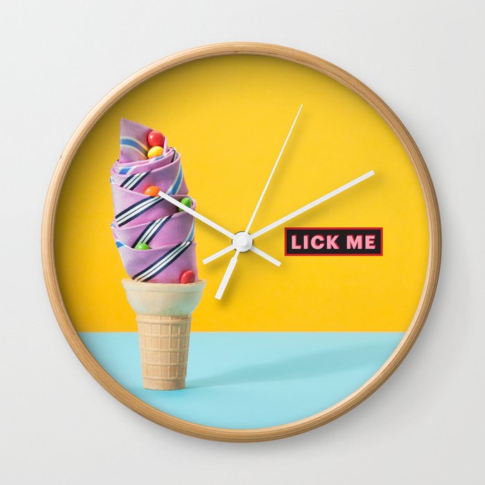 Lick Me Wall Clock