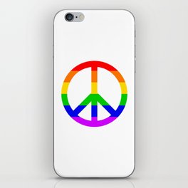 Rainbow Peace Sign iPhone Skin
