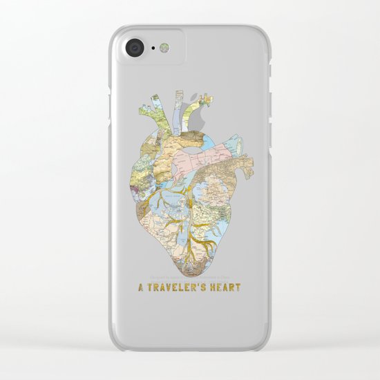 A Traveler's Heart Clear iPhone Case