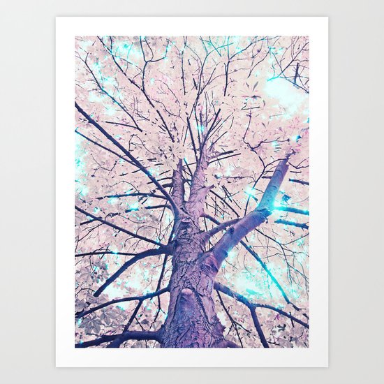 Lightfull Trees Art Print