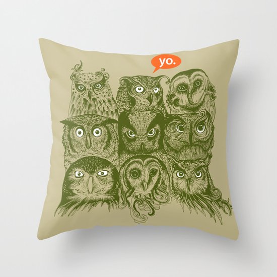 Wisdom to the Nines Throw Pillow