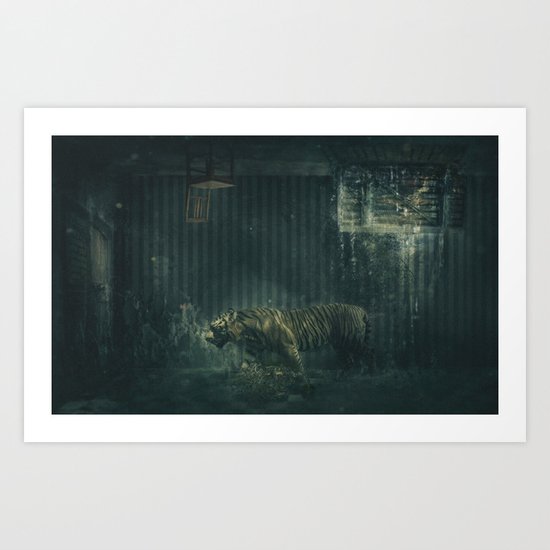 Twilight Zone Tiger Cage Art Print