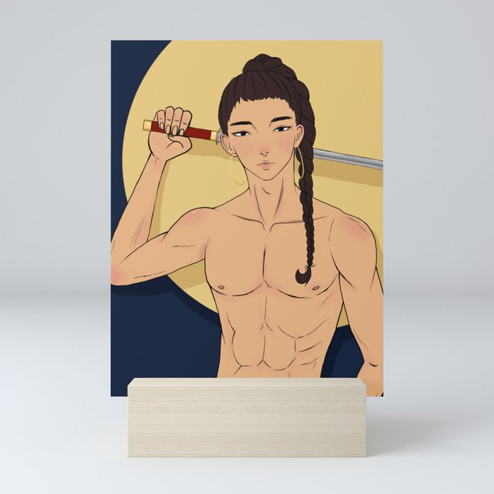 Sword Boy Mini Art Print