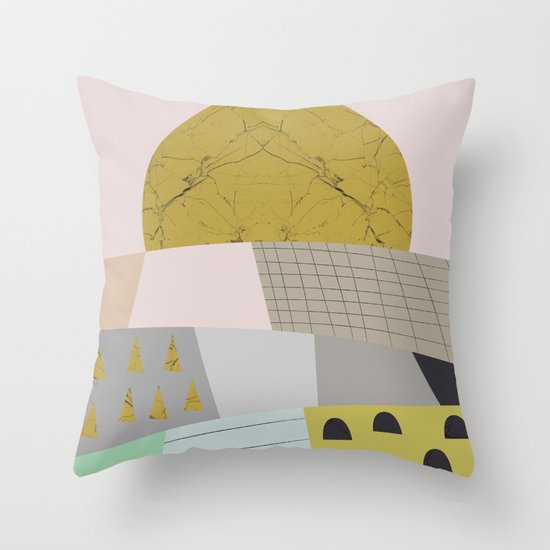 Little hills Throw Pillow