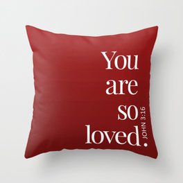 So Loved Throw Pillow