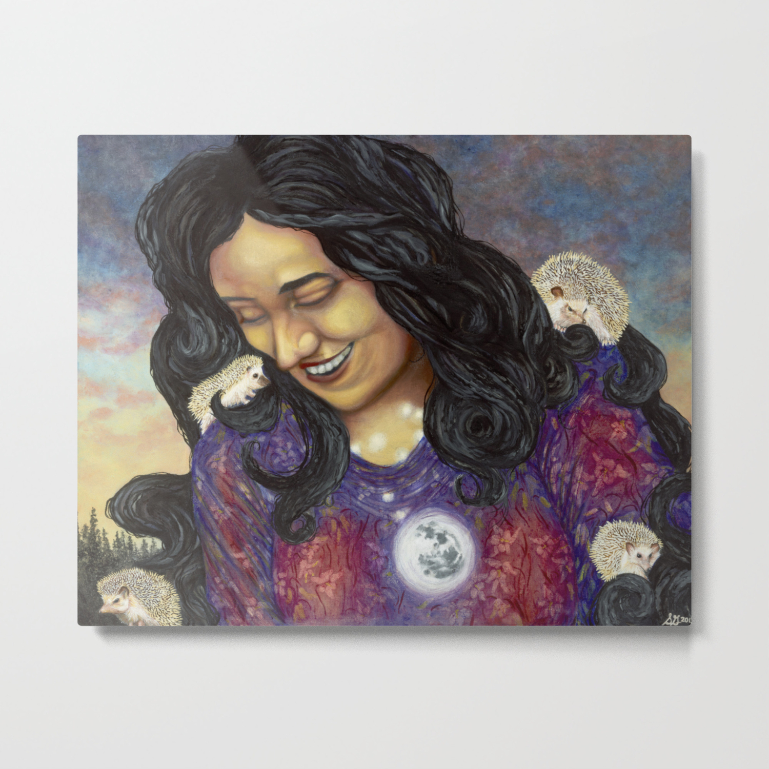 The Poetess Metal Print By Sarahguthu Society6