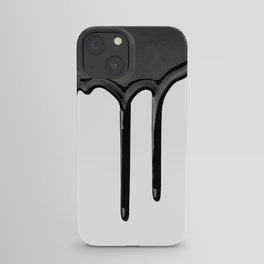 Black paint drip iPhone Case