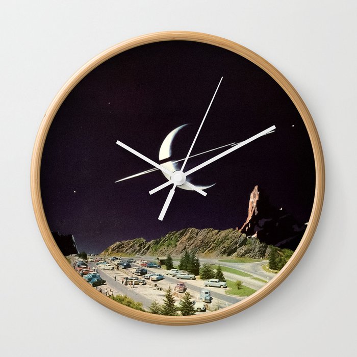 'Views of Saturn' Wall Clock