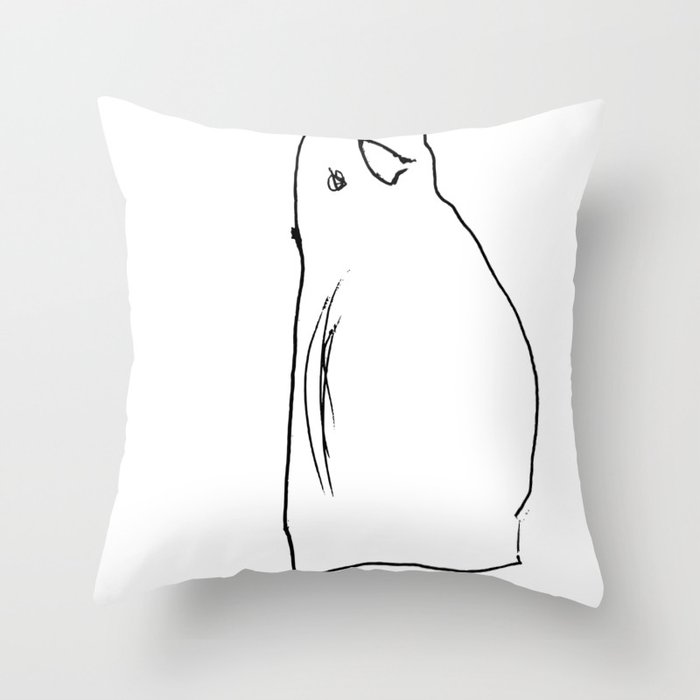 Cute black sales and white pillows