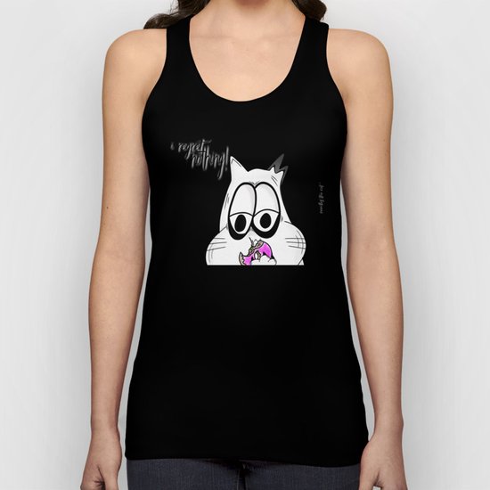 Noodles the Cat regrets nothing! Unisex Tank Top